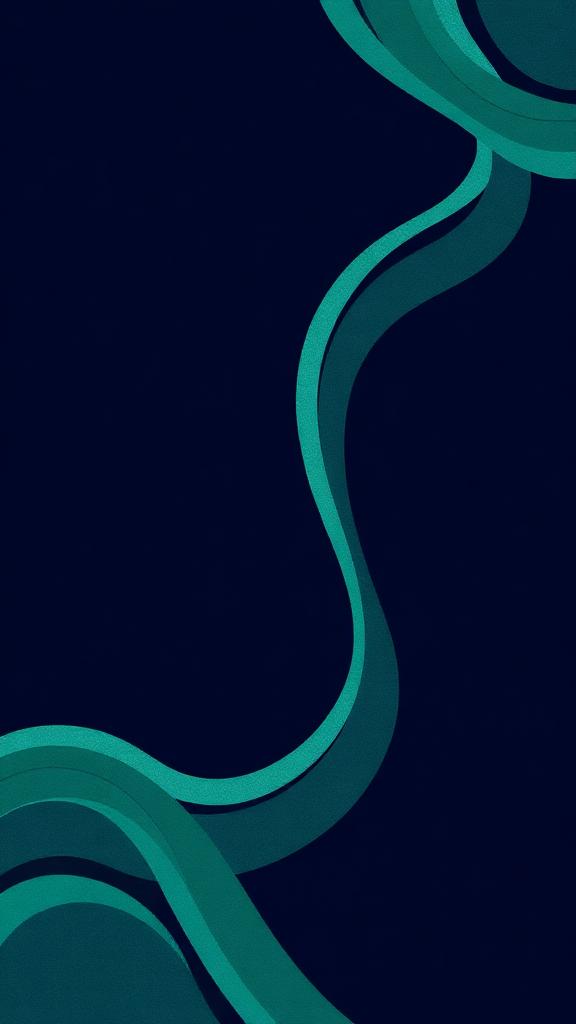 Placeholder creator video frame with soft green flowing lines